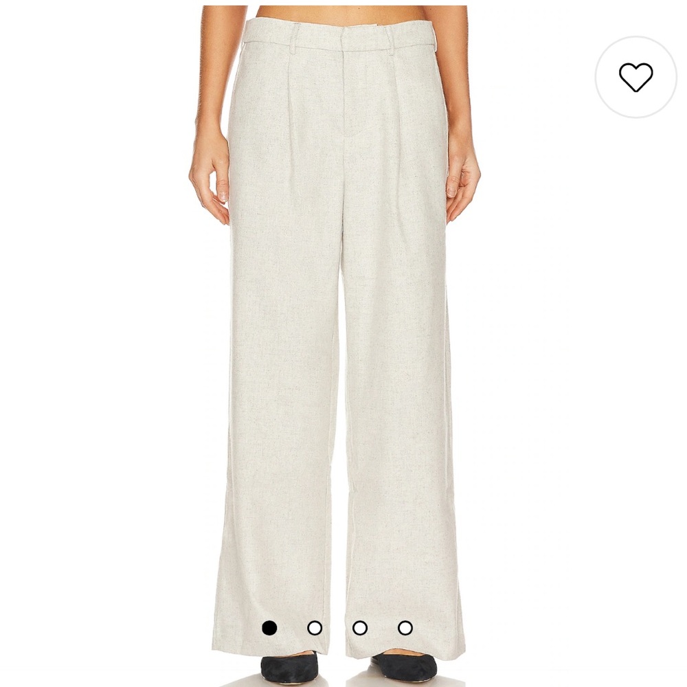 We wore what Low Rise Wool Trousers Heather Lt Grey